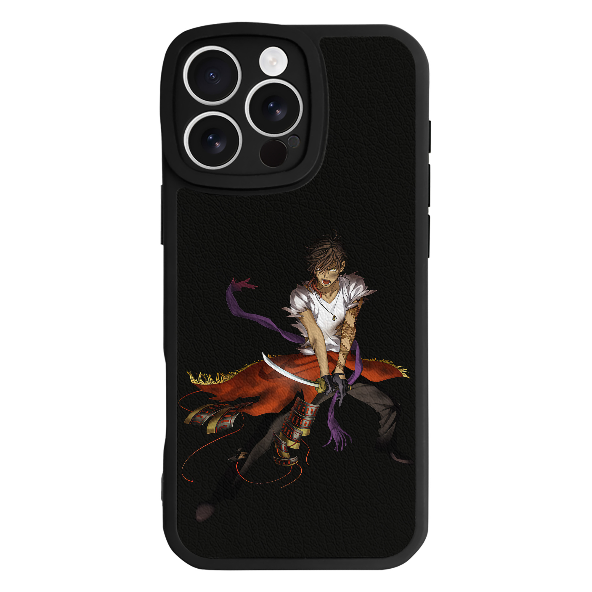 （画像用） 刀剣乱舞 Touken Ranbu 【iPhone 16シリーズ対応】シリコンスマホケース（レザー調） 材質：シリコン